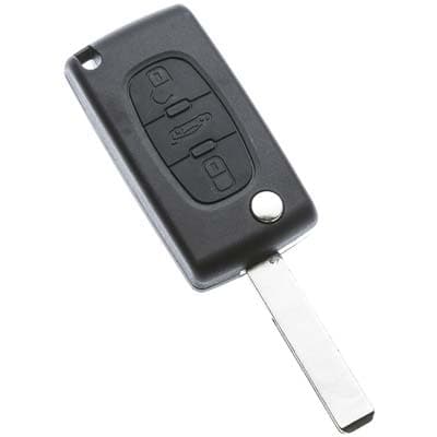 Guscio Chiave Auto Citroen HU83BRS8 Silca Pulsanti 3 - 2