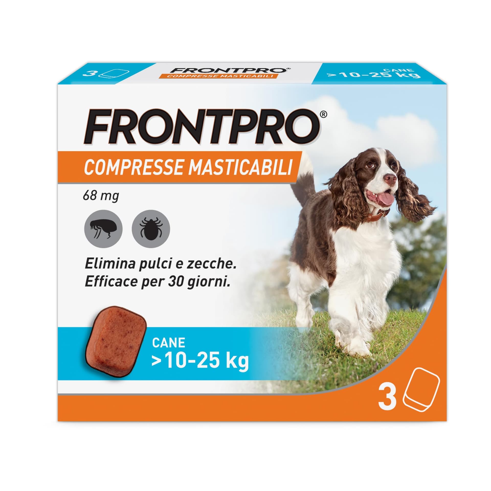 Frontpro Compresse Masticabili per Cani 1025 kg Confezione 3 Compresse - 2