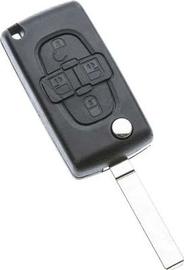 Guscio Chiave Auto Peugeot VA2CRS7 Silca Pulsanti 4 - 2