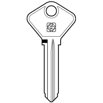 Chiave Auto Safe Giobert AF3A Silca Acciaio Nichelato 10 Pezzi - 2