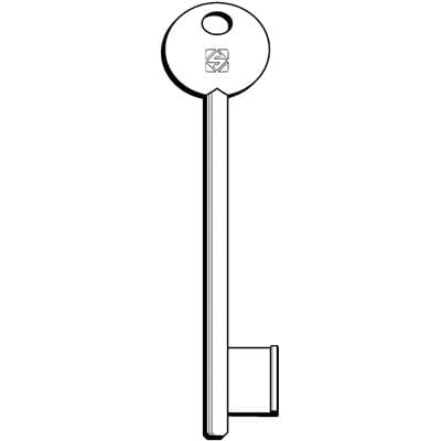 Chiave Patent 6P7S Silca Ottone 5 Pezzi - 2