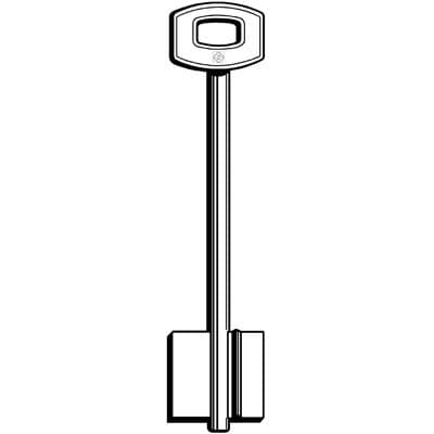 Chiave Doppia Mappa Securemme Em Silca Ottone Nichelato 5 Pezzi - 2