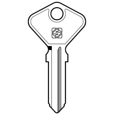Chiave Auto Safe Giobert AF4A Silca Acciaio Nichelato 10 Pezzi - 2