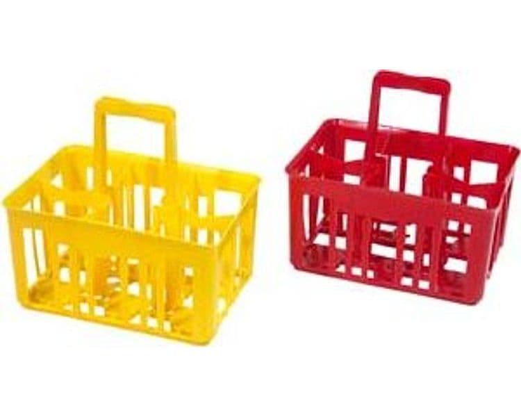 Cestello Portabottiglie da 1 l 6 Posti 40 CMX30X40H. Ics 5 Pezzi