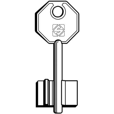 Chiave Doppia Mappa Potent 5PT3 Silca Ottone Nichelato 5 Pezzi - 2