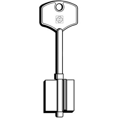 Chiave Doppia Mappa Potent 5PT2 Silca Ottone Nichelato 5 Pezzi - 2