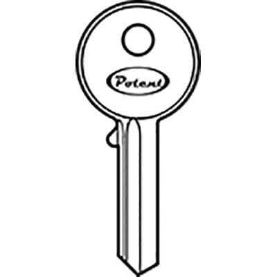 Chiave Piatta Potent K2740 Originale Ottone Nichelato 10 Pezzi - 2