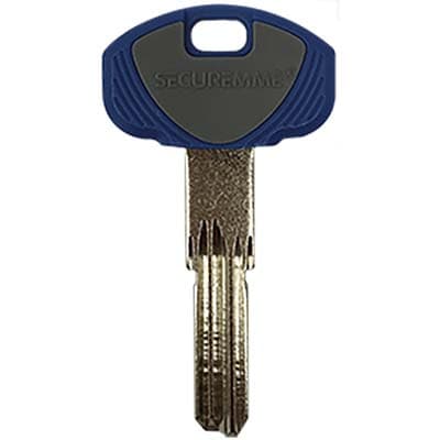 Chiave Punzonata Securemme Evo K1 Originale Ottone Nichelato 5 Pezzi - 2