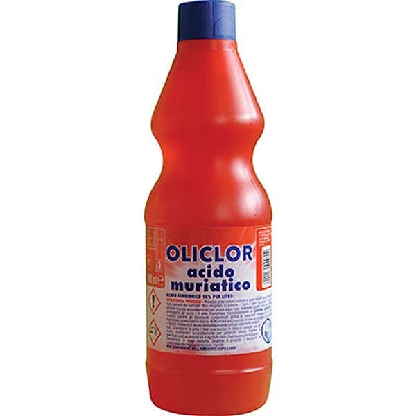 ACIDO CLORIDRICO MURIATICO 15% OLICLOR - LT 1- 12 pezzi - 2