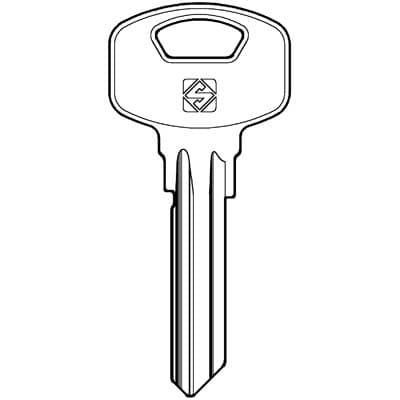 Chiave Piatta Yale YA91 Silca Ottone Nichelato 25 Pezzi - 2
