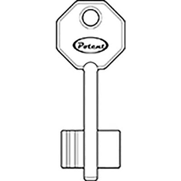 Chiave Doppia Mappa 1650 Potent Ottone 10 Pezzi - 2