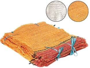 Sacco Raschel in Rete Portata Fino a 5 Kg, 35 CMX50, Giallo Oro 100 Pezzi - 2