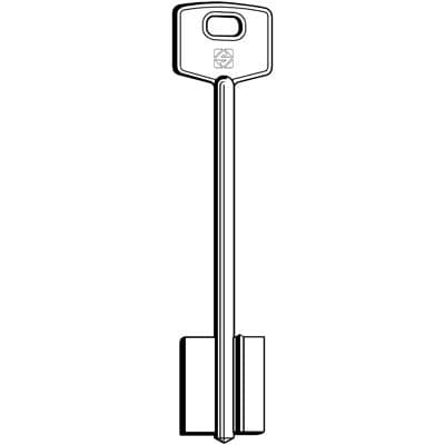 Chiave Doppia Mappa Corbin 5CC2 Silca Ottone Nichelato 5 Pezzi - 2