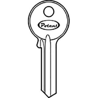 Chiave Piatta Potent K2765 Originale Ottone Nichelato 10 Pezzi - 2