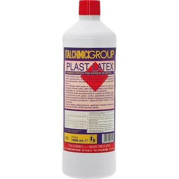 Additivo Lattice per Cemento Plast Latex 1 L 12 Pezzi – Autres
