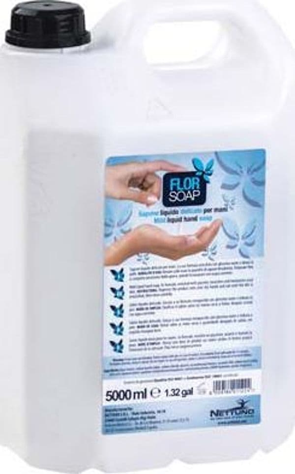 Sapone Liquido Lavamani Flor Soap Nettuno 5 L 4 Pezzi - 2
