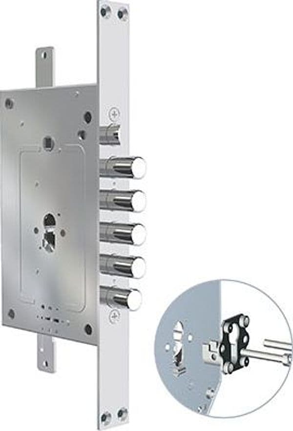 Serratura Metallo Infilare 2951 Pedm Cr Dm con F.sagom M2 Tripl con Scr
