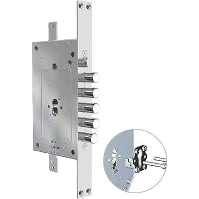 Serratura Metallo Infilare 2951 Pedm Cr Dm con F.sagom M2 Tripl con Scr - 2