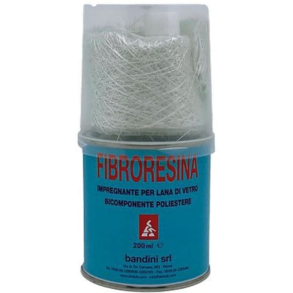 Fibroresina in Mini Kit Lana Vetro e Bicchierino 200 ml 2 Pezzi – Sintolit