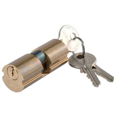 Cilindro Tondo 607 Welka Ottone Chiavi 3 D.mm 22 L.mm 54 27 con 27 - 2