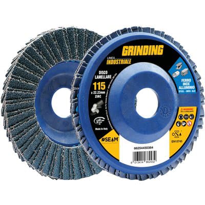 Disco a Lamelle Radiali Zirconio Industrial Grana 40 115 x 22,2 mm 10 Pezzi - 2