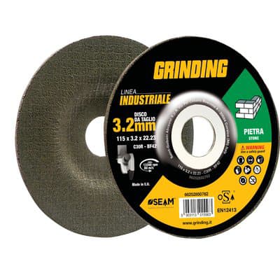 Disco Abrasivo Taglio Pietra Piano 115 x 22,2 mm H 3,2 mm 40 Pezzi - 2