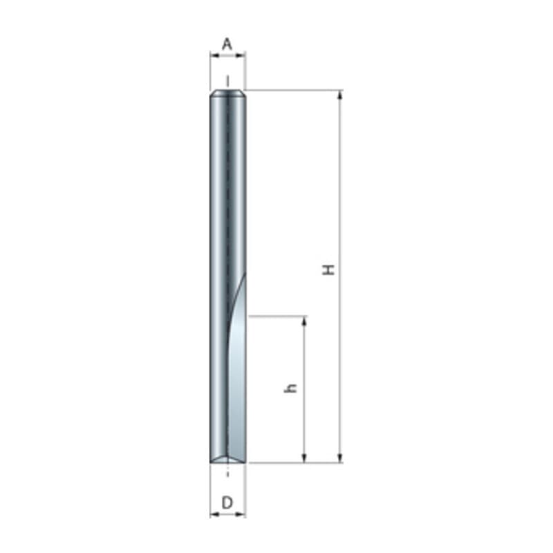 Fresa Widia Taglienti Diritti 04 11306 D 5 x 12,7 x 50,8 mm Freud - 2
