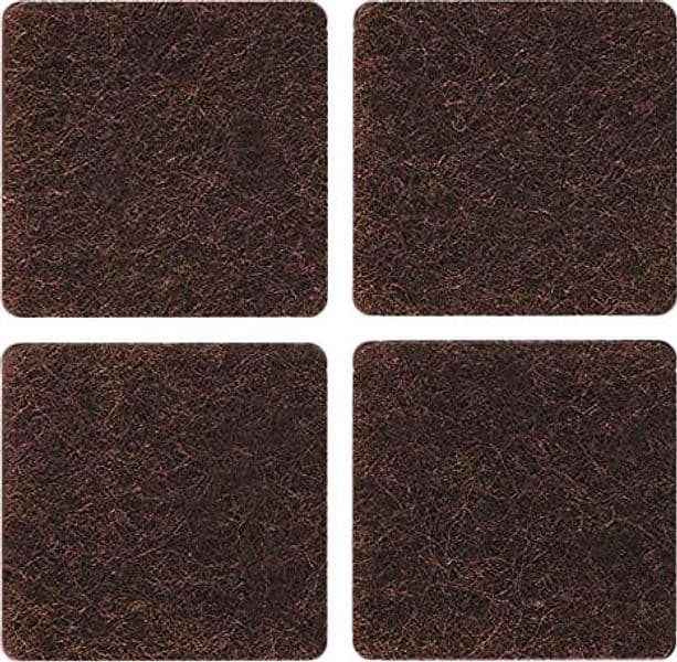 Feltrino Adesivo Sedia Marrone 25 x 35 mm * 50 Confezione 6 Pezzi - 2