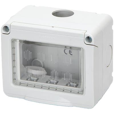 Involucro a Parete con Portella IP55 101 x 83 mm H 65 mm 6 Pezzi - 2