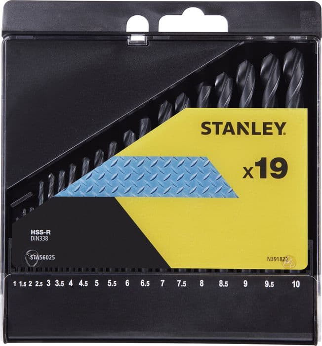 Piranha Stanley STA56025 X56025 Cassetta 19 Punte HSS