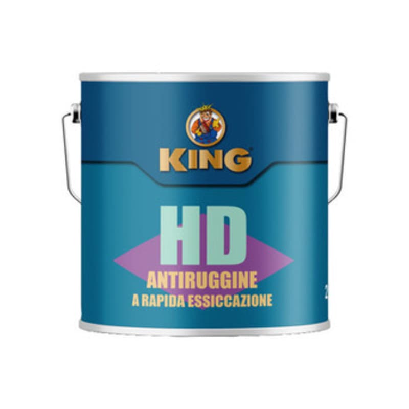 Antiruggine Rapida Essiccazione H D 2,5 l Grigio 5 Pezzi - 2