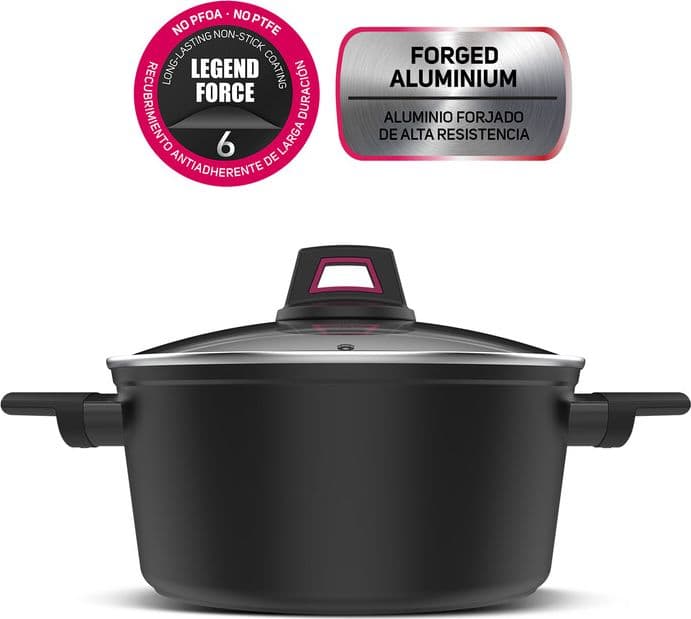 Pentola Taurus KCK4028 Ø 28 cm con Coperchio - 2