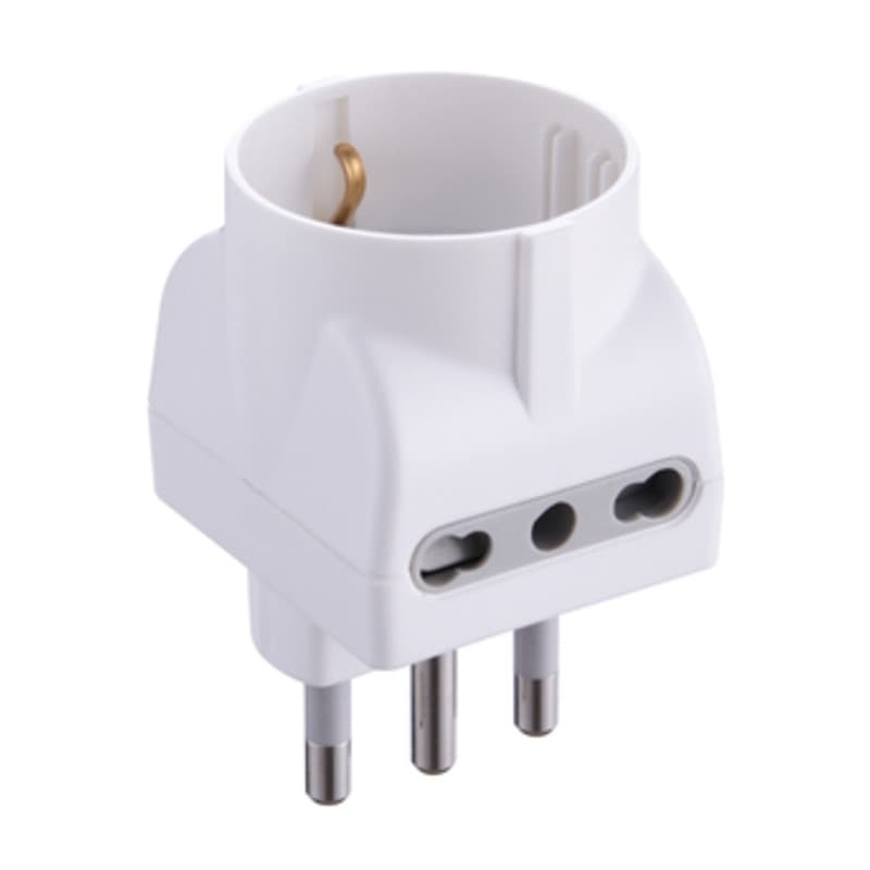 Adattatore Triplo 16A 2PR Bip e Schuko Bia FIG.11 25 Pezzi – Electraline