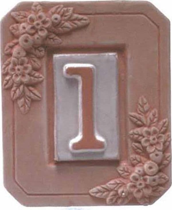 Portanumero in Terracotta 1 Posto 13 x 16 cm 5 Pezzi - 2