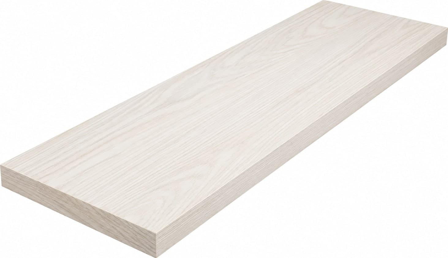 Mensola Squadrata Frassino Bianco 30 x 1,8 x 60 cm 5 Pezzi – Idroweb