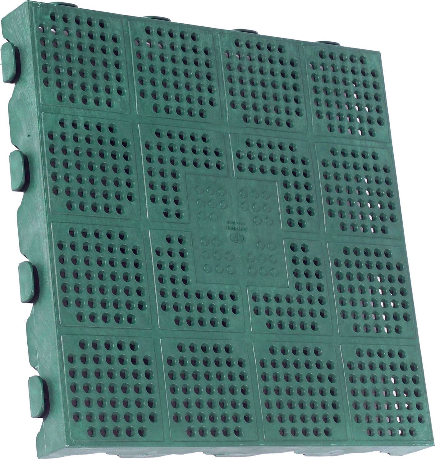 Piastrella Pavimento in Polipropilene 40 x 40 x 4,5 cm P40 Verde Art Plast - 2