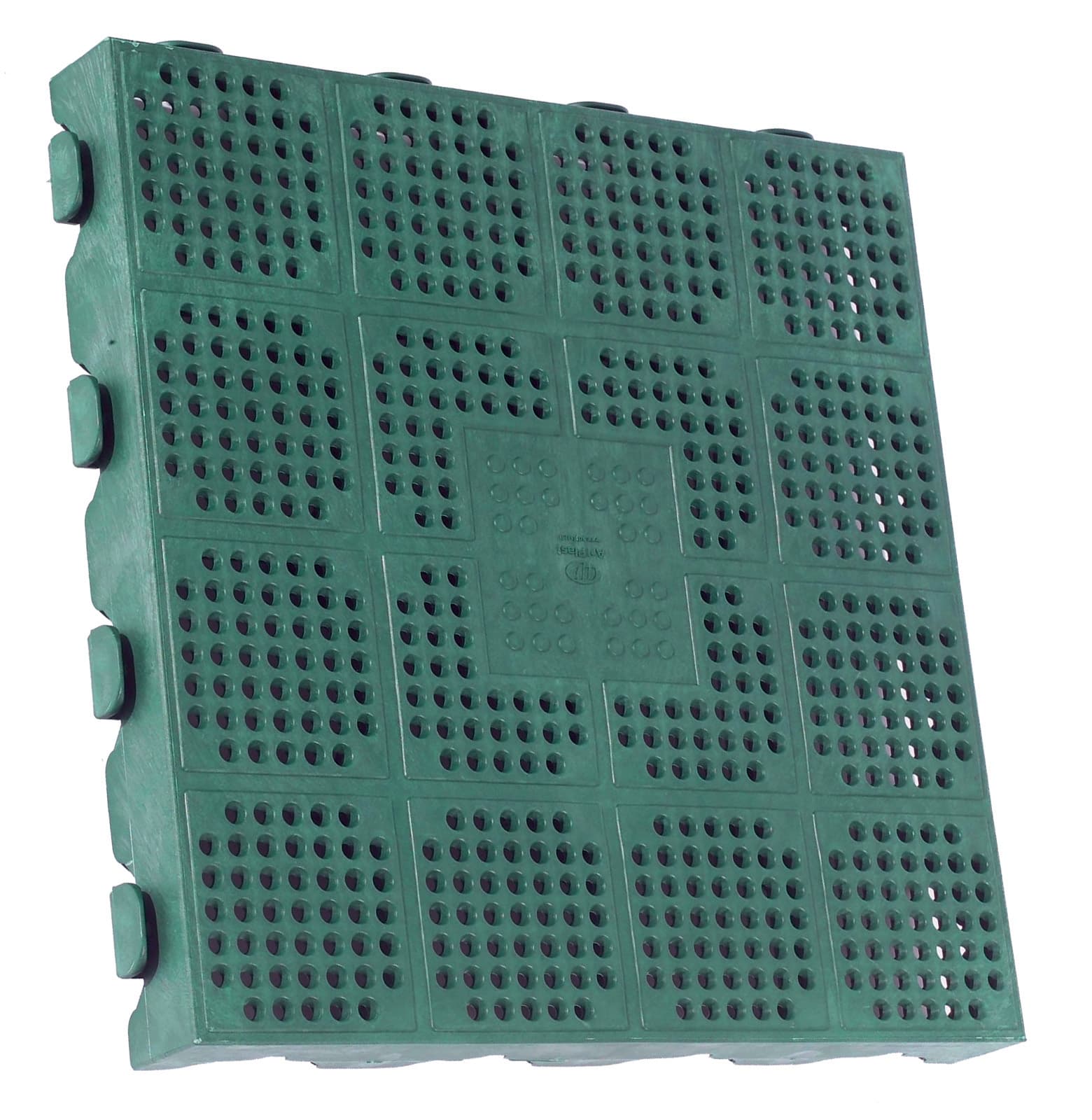Piastrella Pavimento in Polipropilene 40 x 40 x 4,5 cm P40 Verde Art Plast - 2