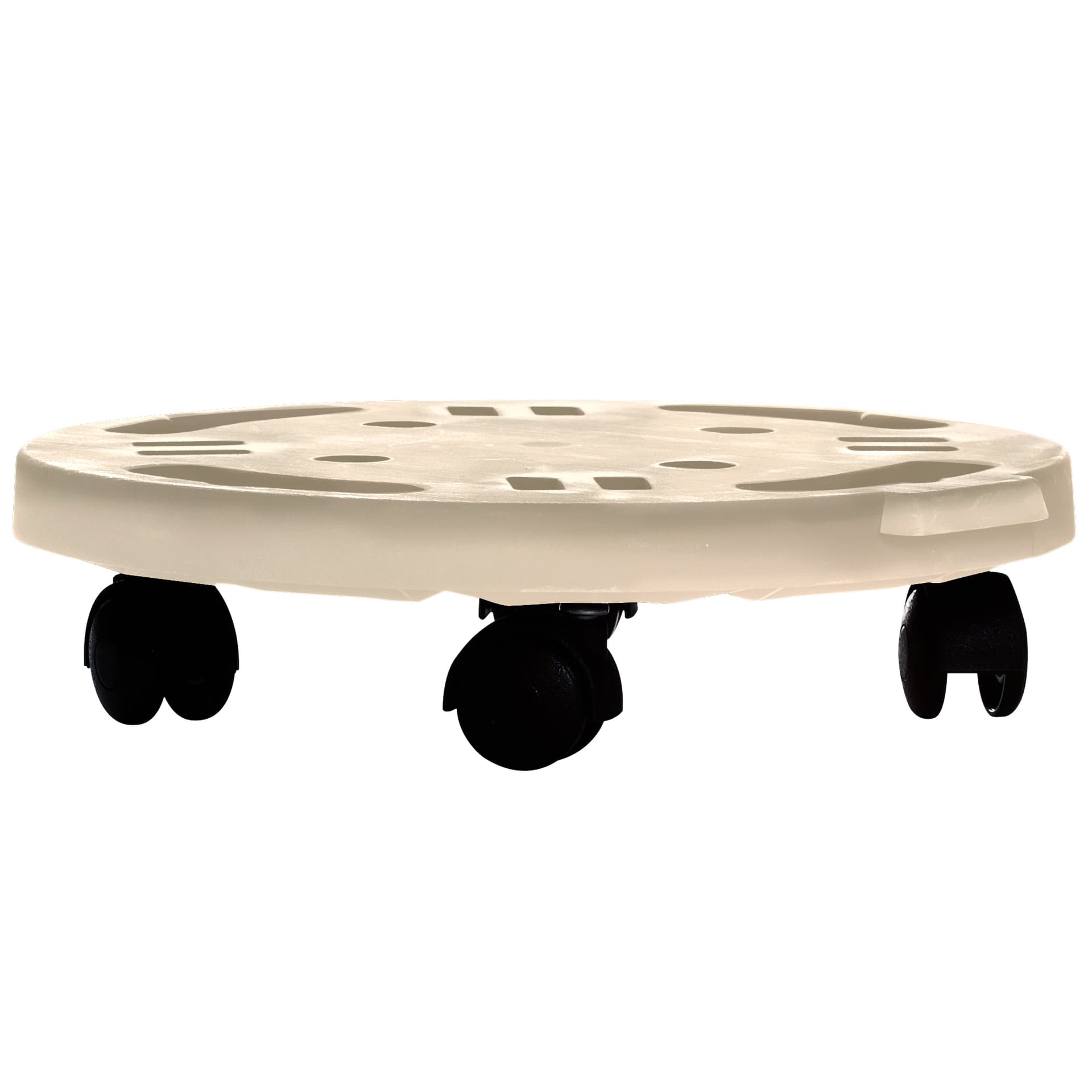 Pedana con Ruote Dolly Home D 30 cm Ecru - 2