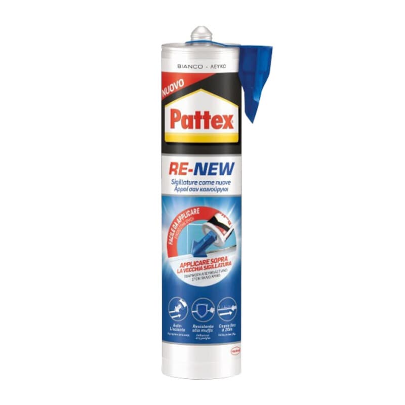 PATTEX BAGNO SANO RE-NEW BIANCO CARTUCCIA 280 ML.- 12,0 pz - 2