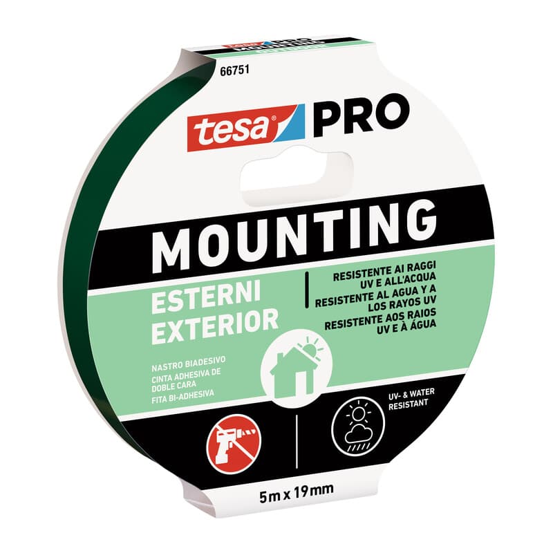 Nastro Biadesivo Tesa Mounting Pro Est. 19MMX5M 10 Pezzi - 2