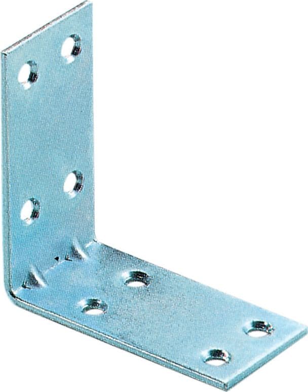 Piastrina ad Angolo Zincata 8 Fori 40 x 2 x 40 mm** 50 Pezzi - 2