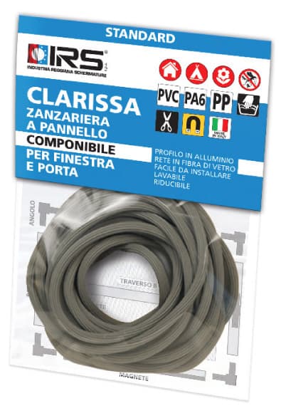 Zanzariera Irs Clarissa Bl Tondino da 5 m - 2
