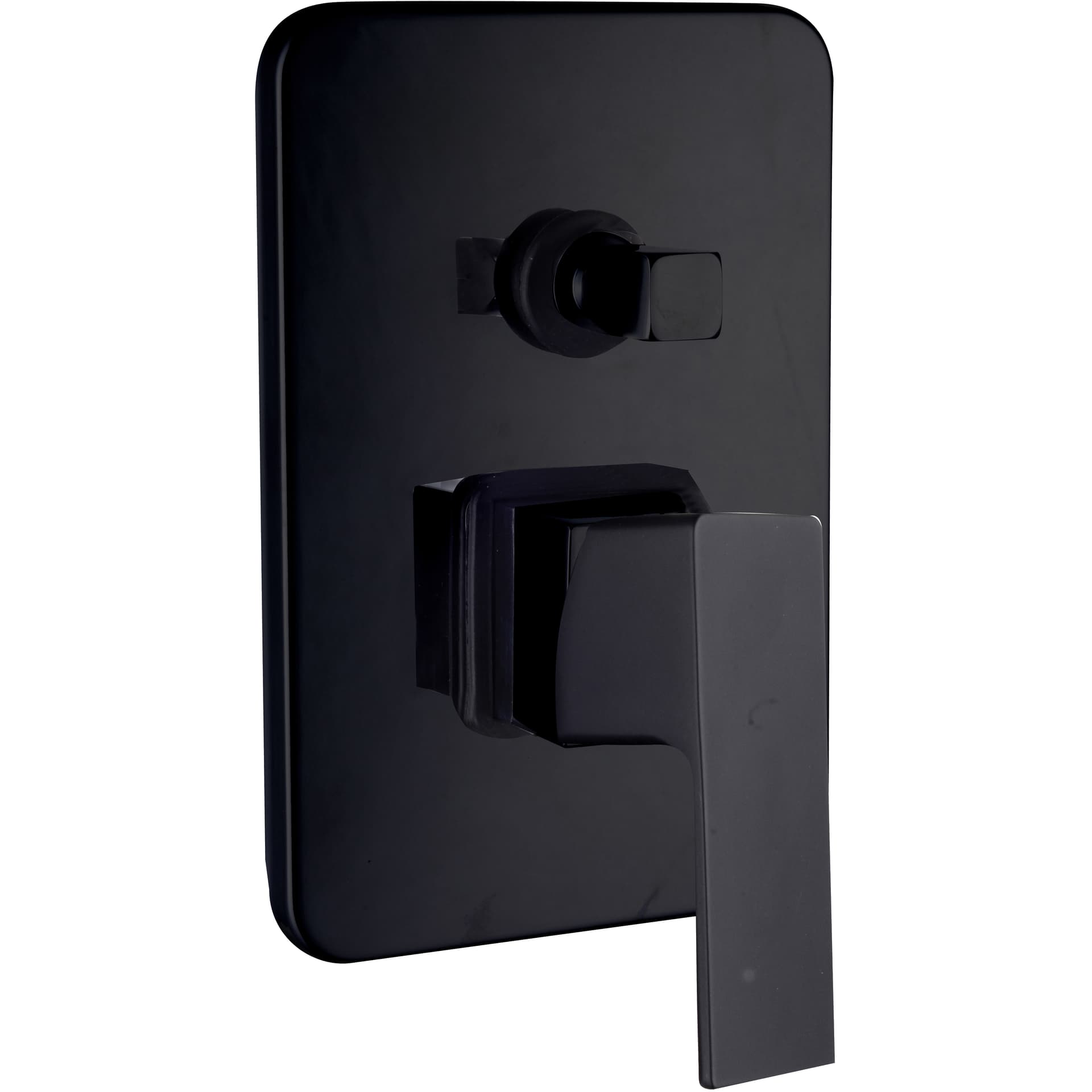 Miscelatore Incasso Doccia con Deviat. Nero Serie Elegant - 2