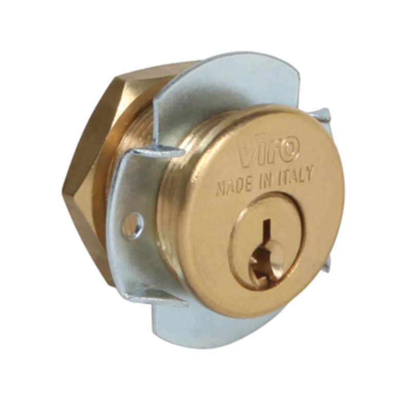 Serratura Ottone Universale 17,5 mm Viro 1052 12 Pezzi - 2