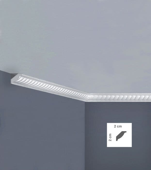Cornice Polistirene 200 cm X35 SF35 10 Pezzi - 2