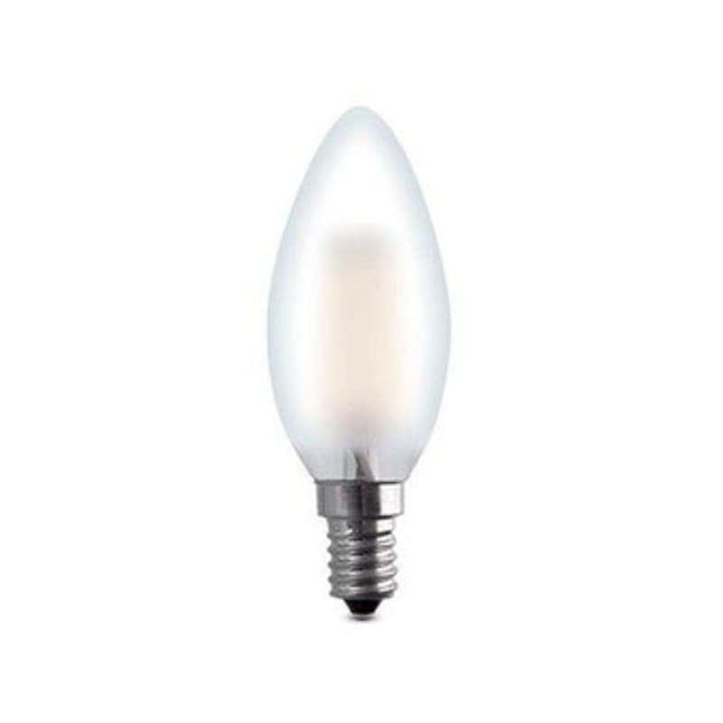LED Candela 4W E14 2700K 470 Lm Filam Satin 10 Pezzi - 2