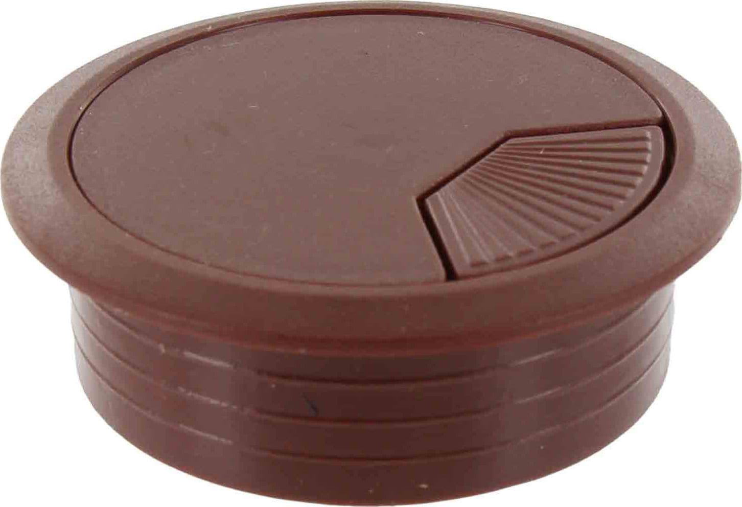 Bocchetta Passacavi Ø 60 mm Plastica Marrone Comferut 20 Pezzi - 2