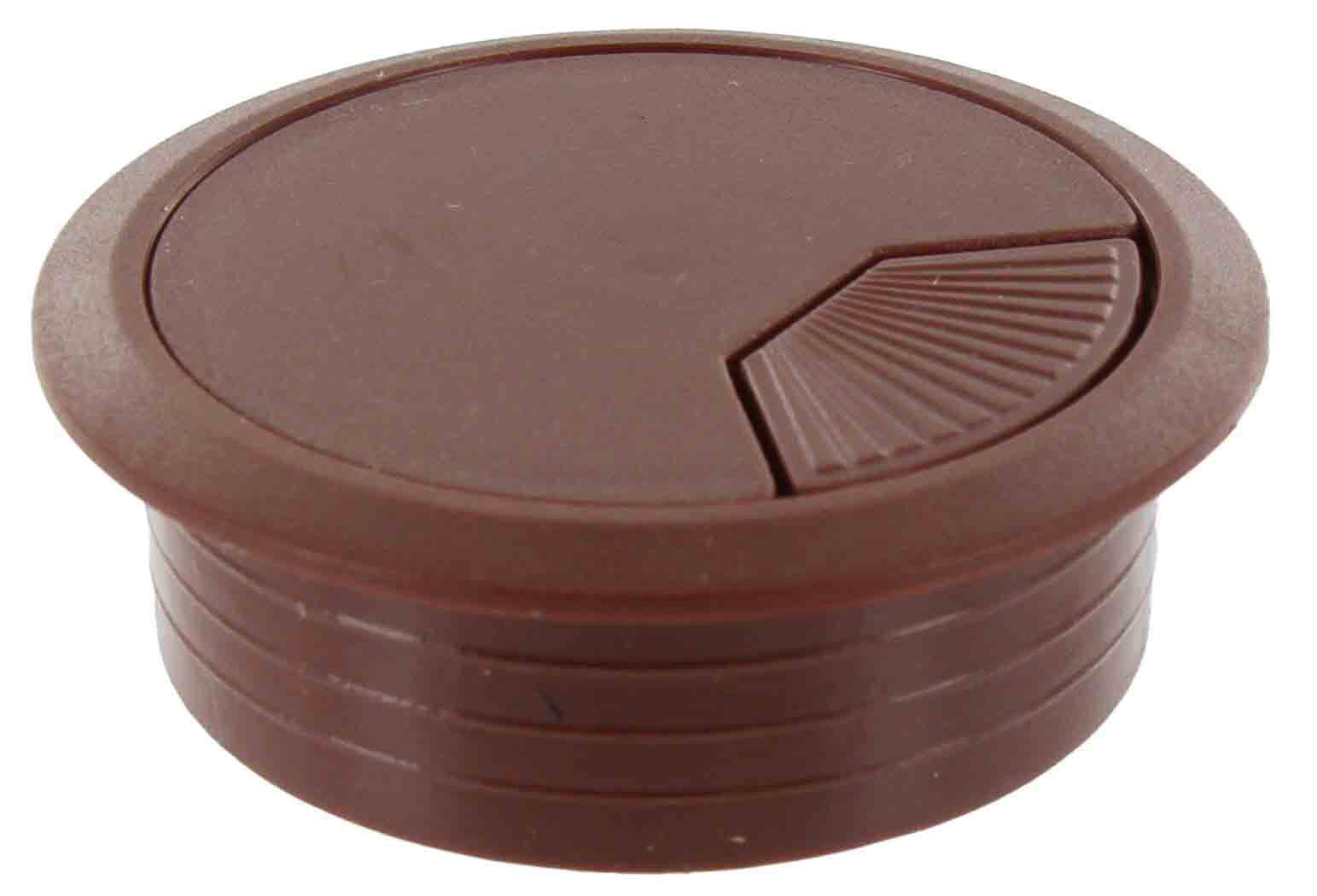 Bocchetta Passacavi Ø 60 mm Plastica Marrone Comferut 20 Pezzi - 2
