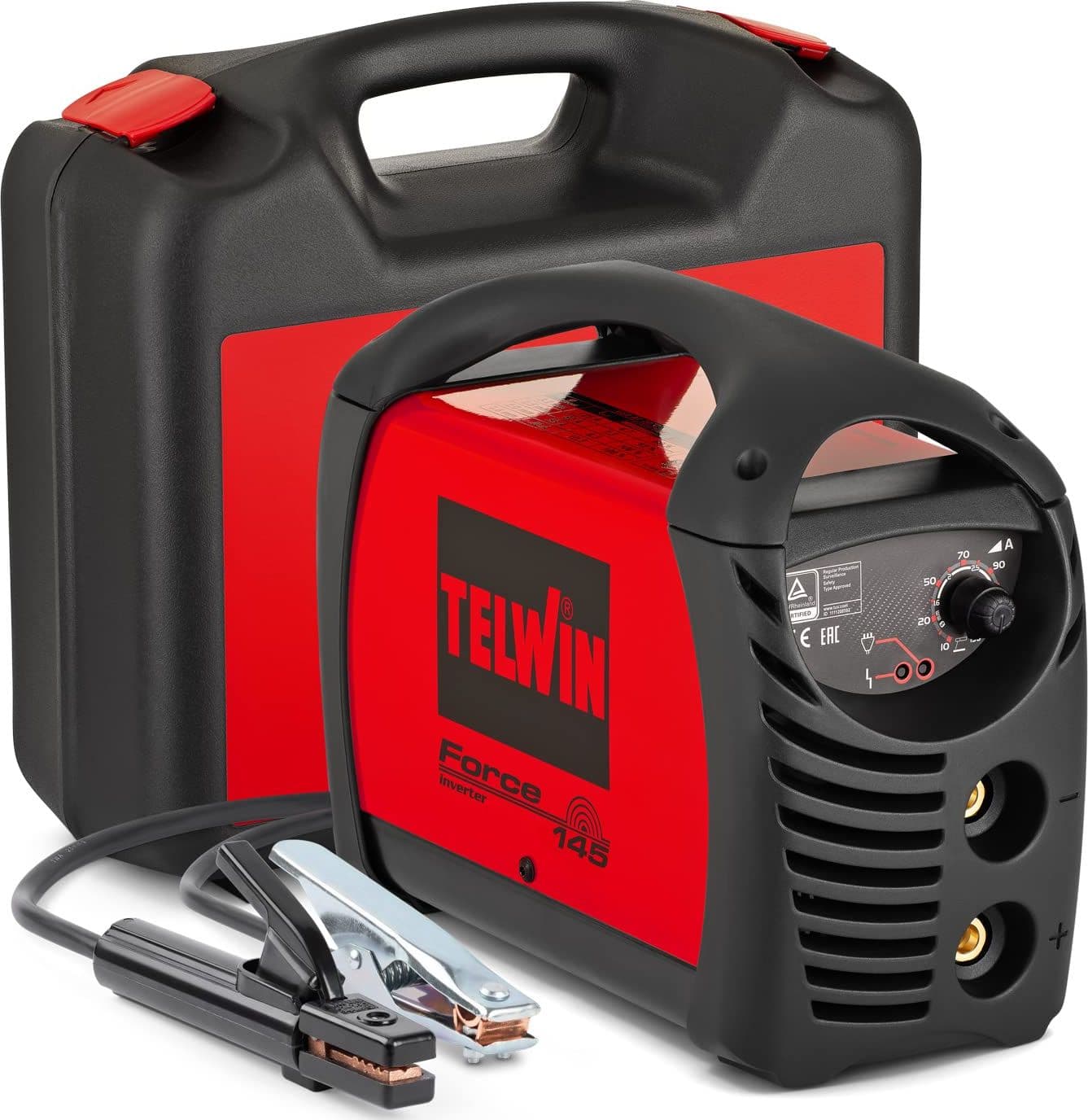 Saldatrice Inverter Force 145 e Kit e Val.plast Telwin