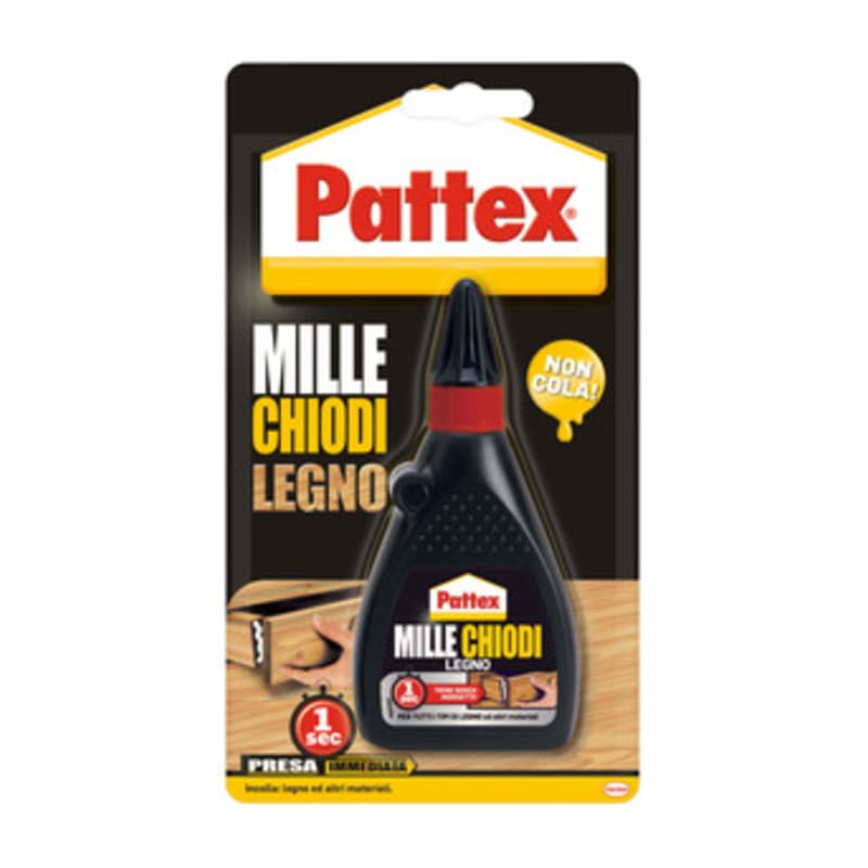Pattex Millechiodi Legno 100 g Henkel Italia 12 Pezzi